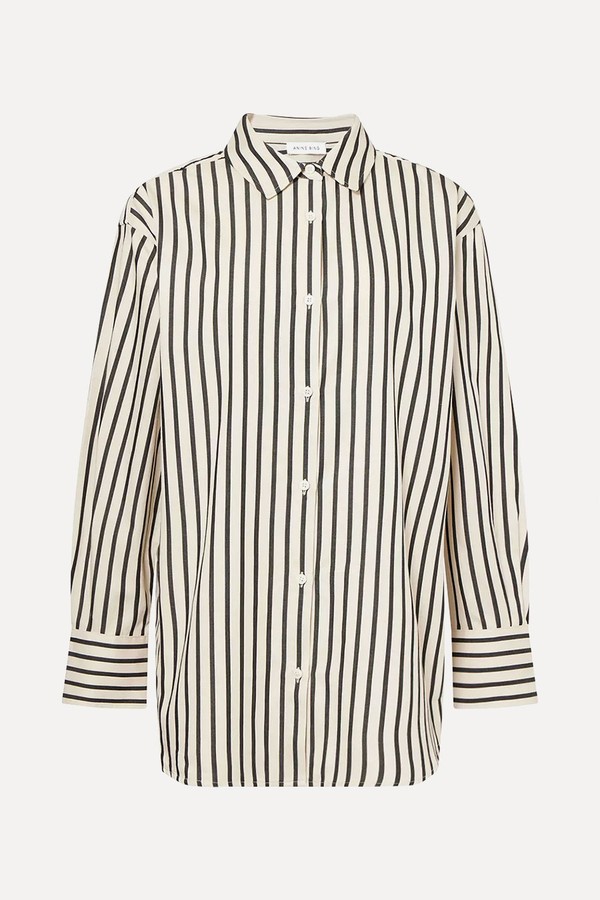 Plaza Striped Cotton Shirt from Anine Bing