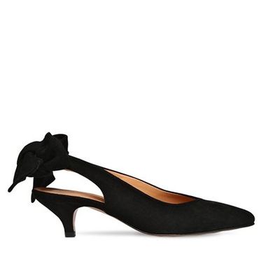 Sabine Suede Slingback Pumps from GANNI