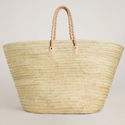 Jute Maxi Basket Bag from Mango