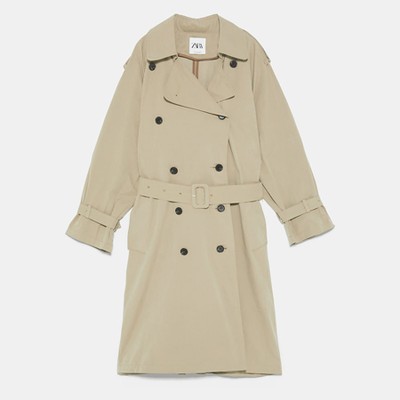 Buttoned Trench Coat from Zara