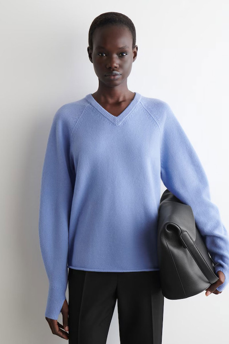Merino Wool V-Neck Jumper
