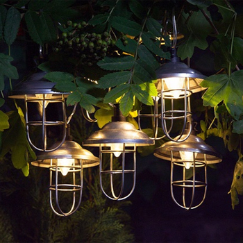 Solar Galvanised Metal Lanterns