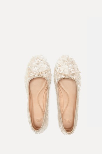 Sequin Ballerinas from Zara