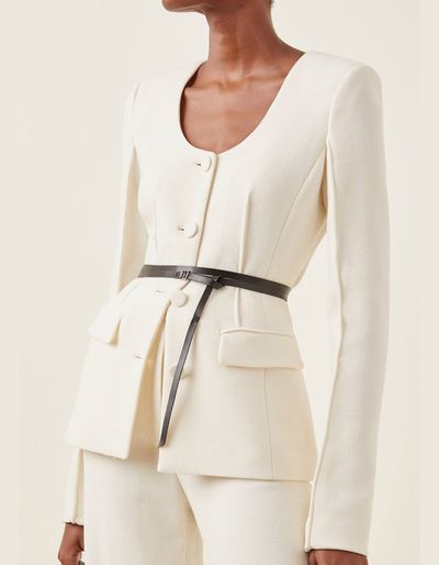 Tamaar Wool Scoop-Neck Blazer from Altuzarra