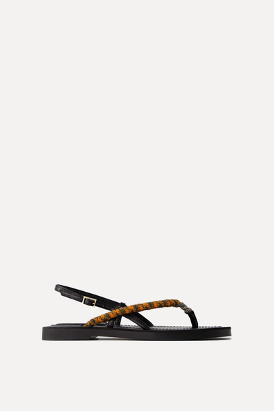 Flat Rope Sandals from Bershka