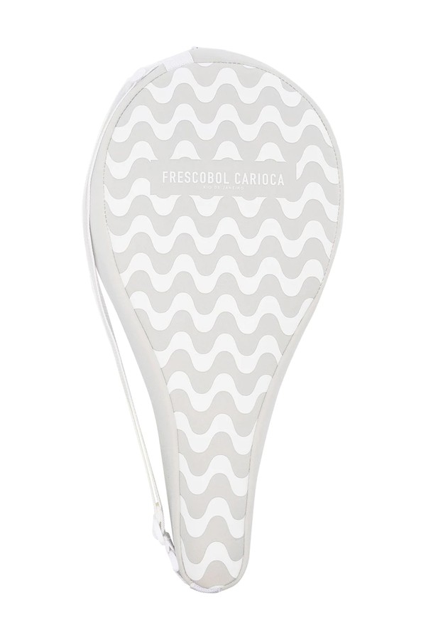 Logo-Print Patterned Racket Case from Frescobol Carioca