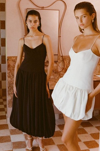 Vento Bustier Bubble Midi Dress, $440 | Shona Joy