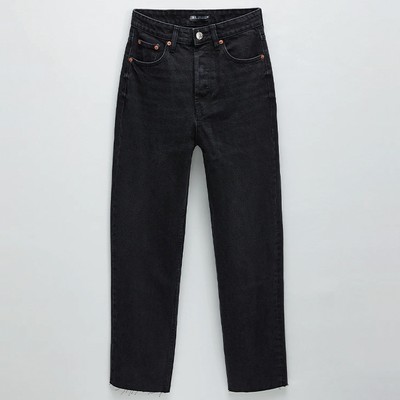 Hi-Rise Straight Leg Jeans from Zara