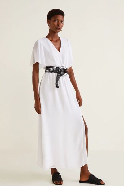 Drawstring Waist Dress from Mango