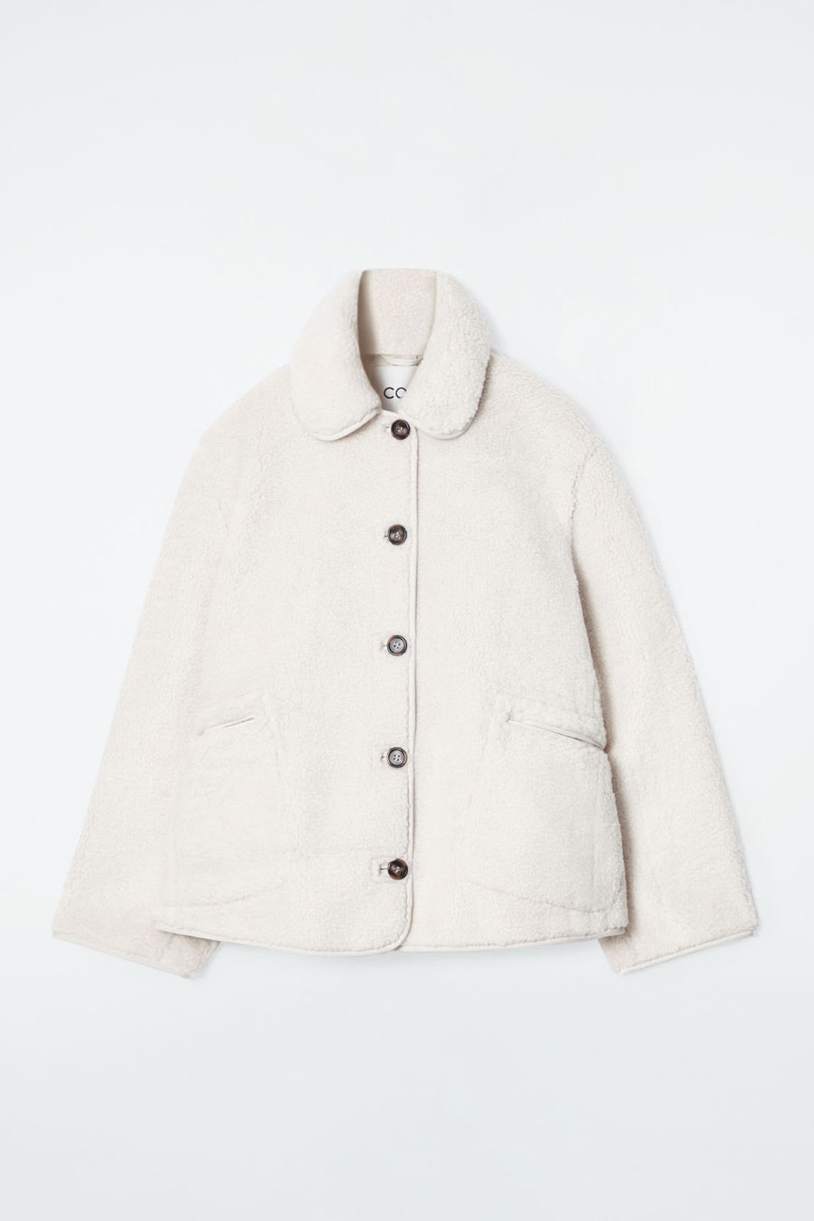 Collared Faux Shearling Jacket from COS