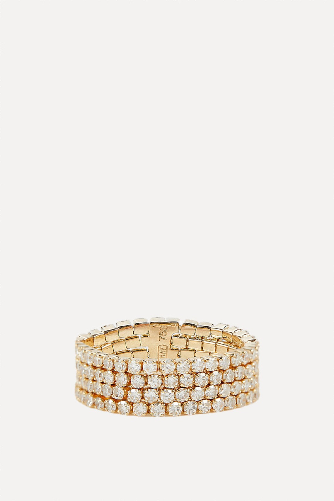 18kt Yellow Gold Ring With Diamonds