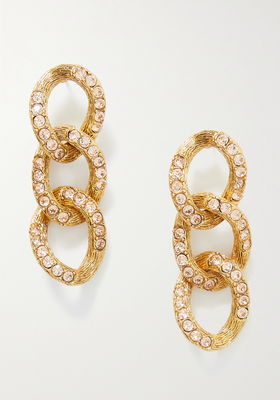 Swarovski Crystal Earrings from Oscar De La Renta
