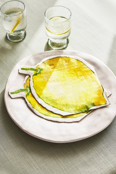 Lemon Shaped Napkins (Pack Of 20), £4.99 | Zara