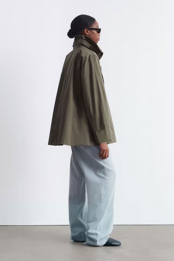 A-Line Funnel-Neck Jacket 