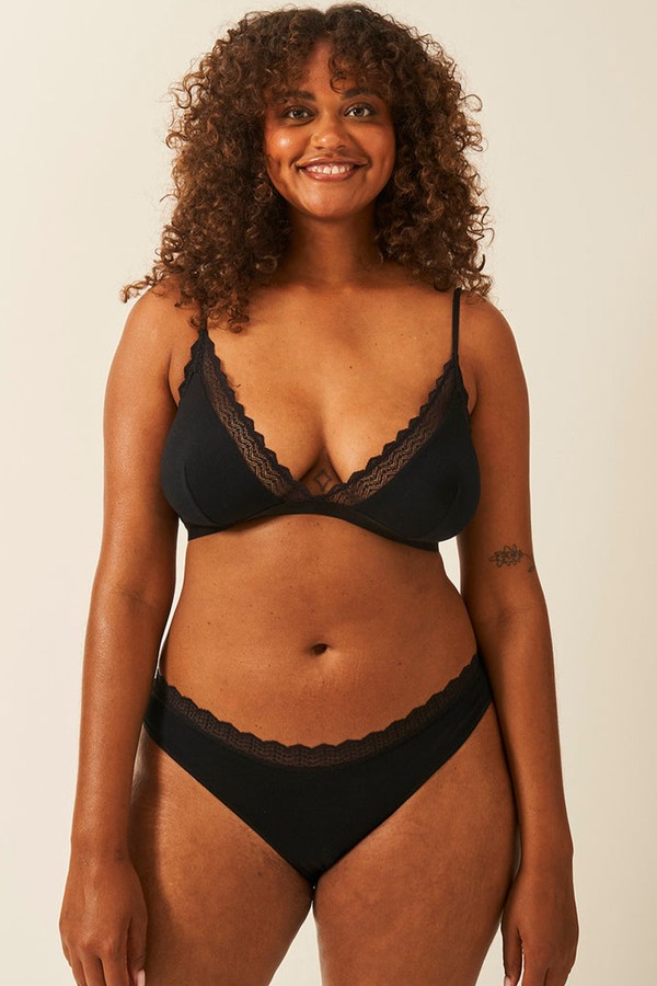 ZigZag Lace Triangle Bra