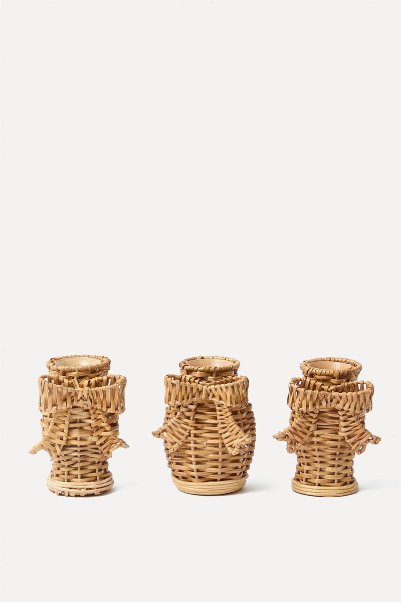 Mini Rattan Bow Vases from Mrs. Alice