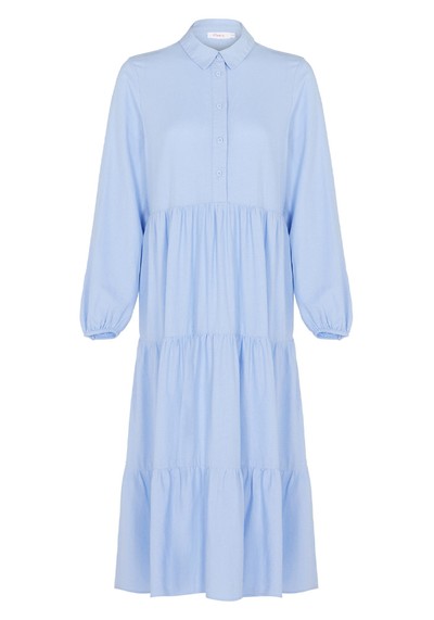 Linen Midi Tiered Dress from M&S