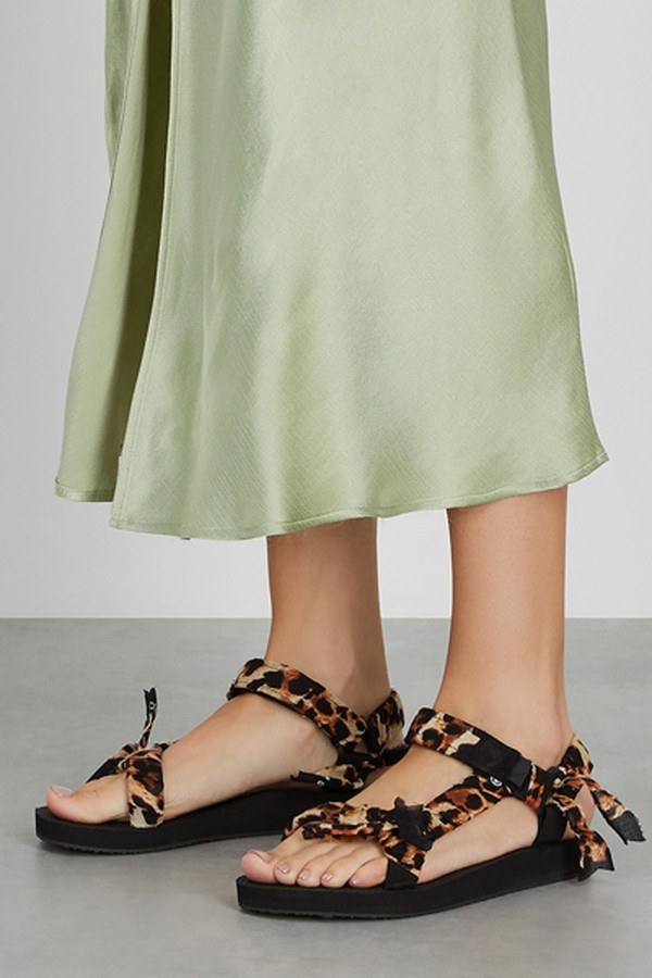 Trekky Leopard-Print Sandals from Arizona Love