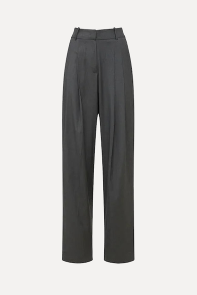 Gelso High Rise Pleated Woven Wide Pants from The Frankie Shop