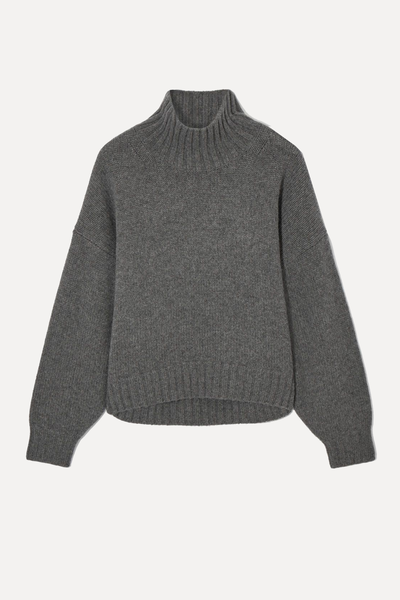 Chunky Pure Cashmere Turtleneck Jumper from COS