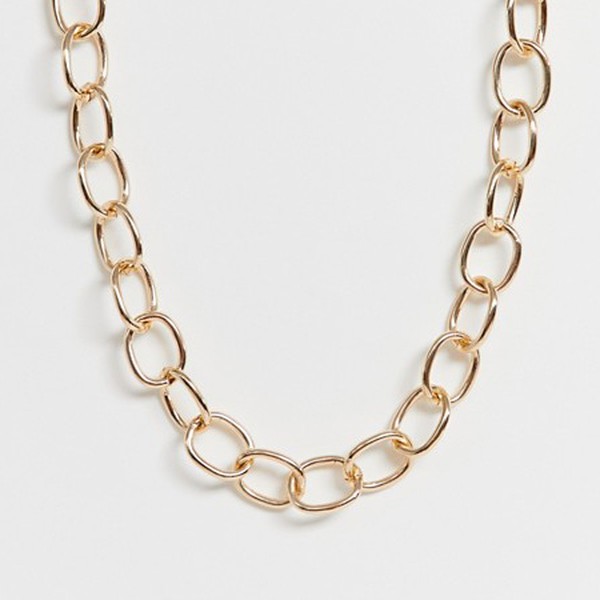 Weekday Chunky Chain Necklace In Gold from ASOS