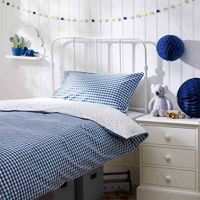 Reversible Gingham Bed Linen Set from The White Company