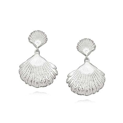 Isla Double Shell Earrings from Daisy London