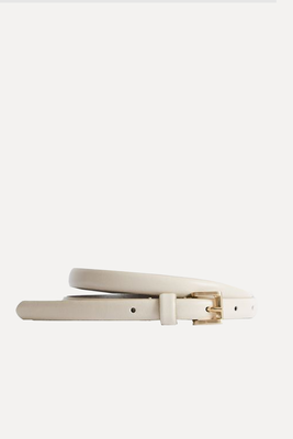 Molly Mini Leather Croc Embossed Belt from Reiss