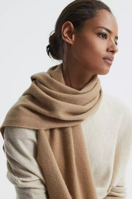 Cara Fringed Cashmere Scarf from Reiss