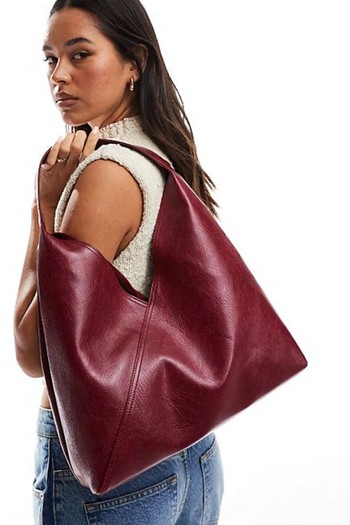 Slouch Tote Bag With Crossover Panel Detail from ASOS DESIGN