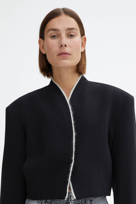 Contrast Wool Jacket from House Of Dagmar