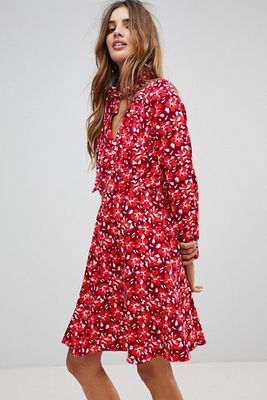 Trollied Dolly Floral Dress With Scarf from ASOS
