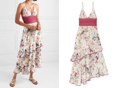 Floral-Print Cotton-Blend Voile Dress from Charo Ruiz