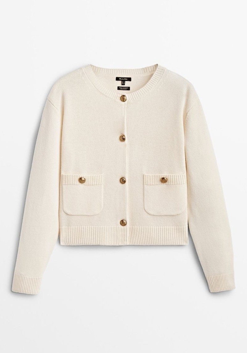 Cashmere Wool Knit Cardigan from Massimo Dutti