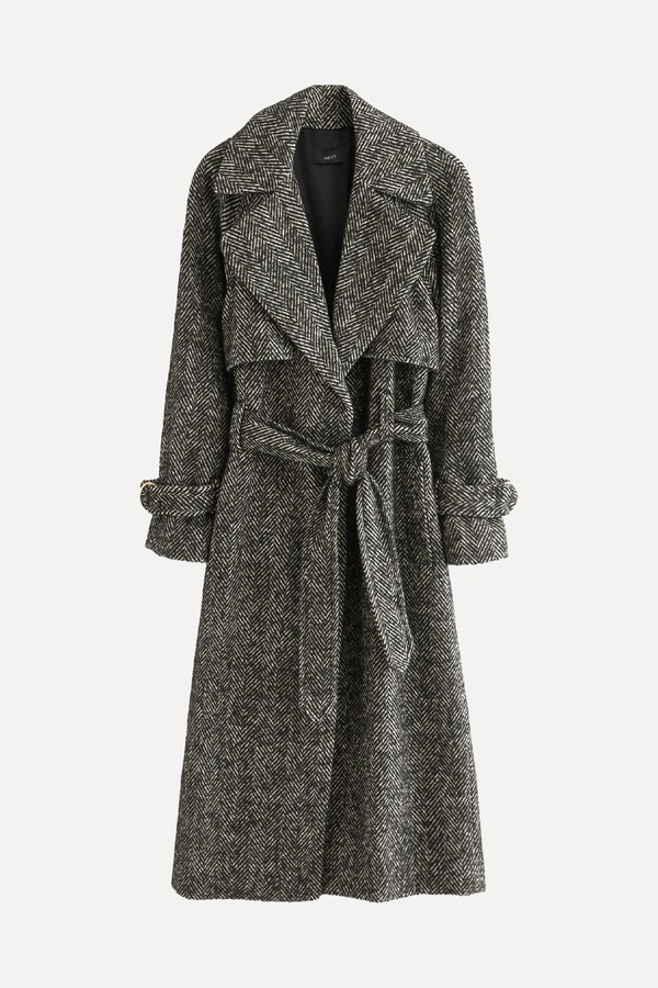 Belted Quilt Lined Trench Style Coat from Next