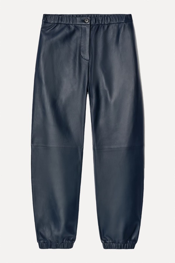 Leather Straight-Leg Joggers from COS 