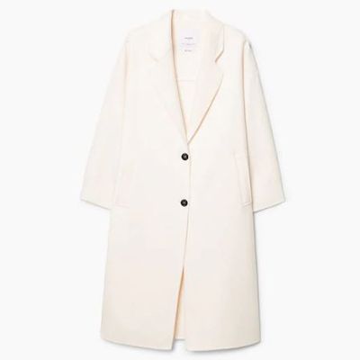 Unstructured Wool-Blend Coat from Mango