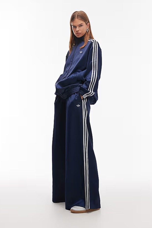 Originals Satin Wide Leg Disco Track Pants from Adidas
