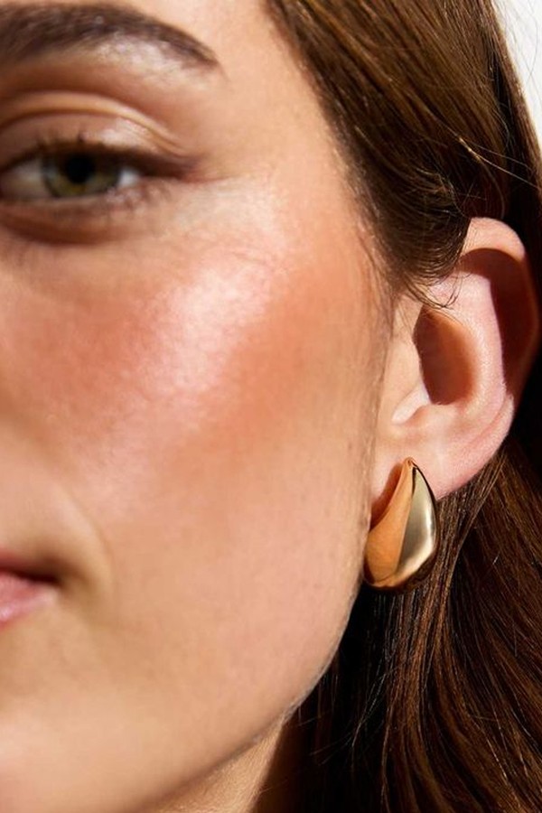 Chunky Teardrop Stud Earrings