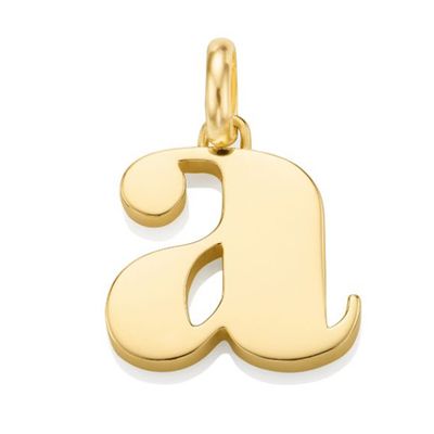 Alphabet Pendant Gold from Monica Vinader