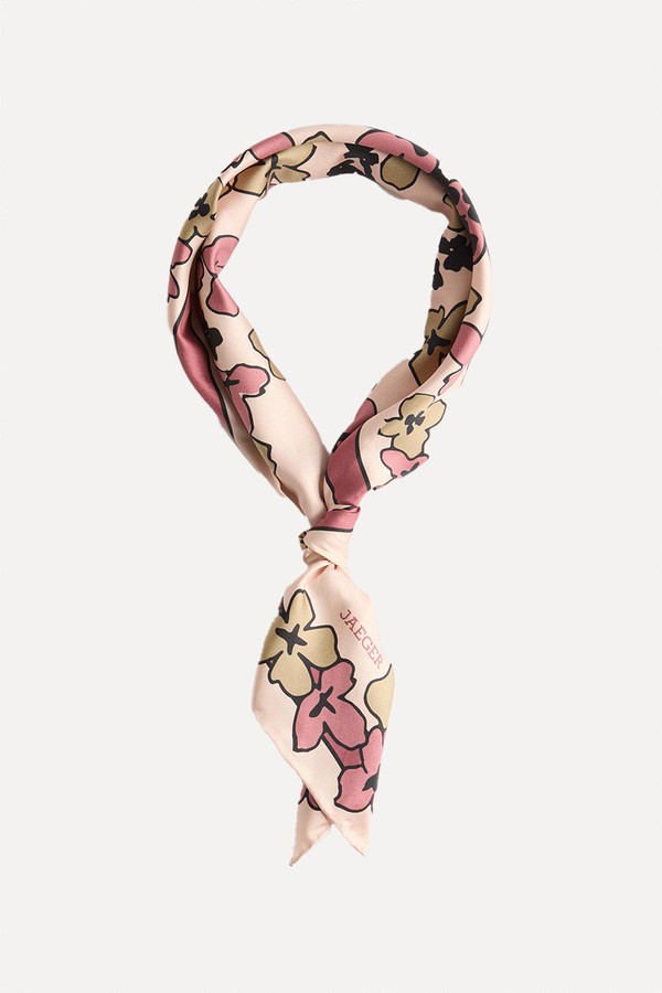 Pure Silk Floral Scarf from JAEGER