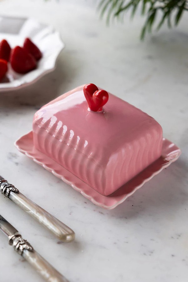 Heart Butter Dish from Rockett St George
