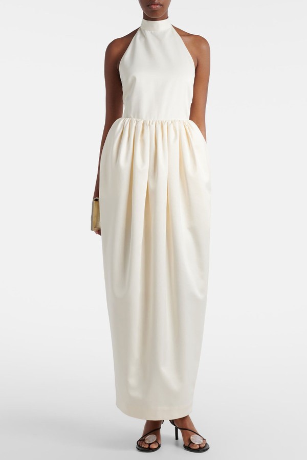 Bridal Halterneck Satin Gown