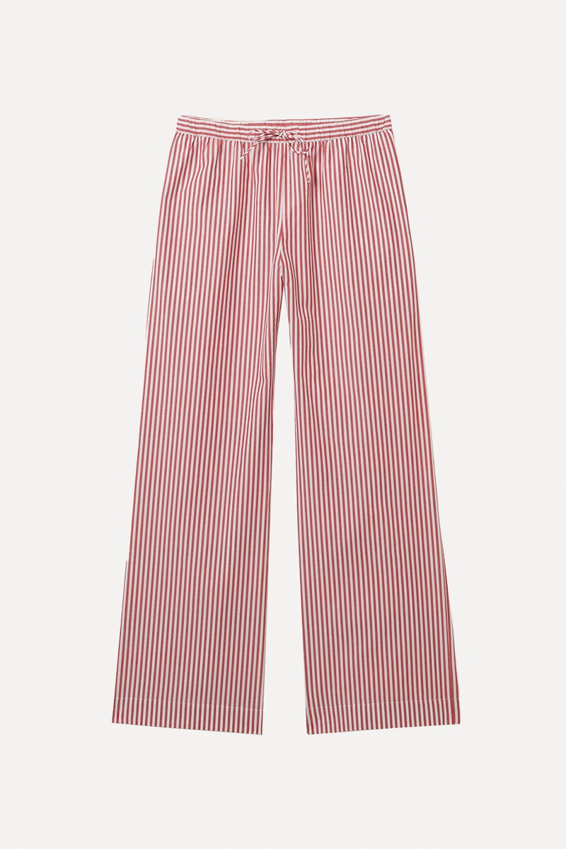 Relaxed Poplin Trousers from Monki