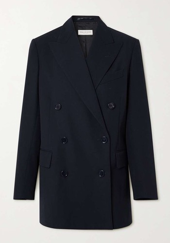 Bomeos Double-Breasted Twill Blazer from Dries Van Noten