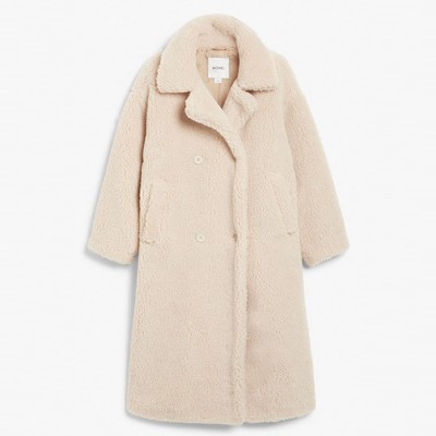 Teddy Borg Coat from Monki