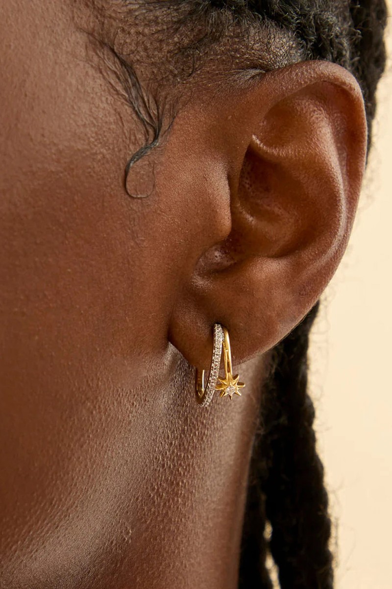 Cosmic Illusion Crystal Hoops from Astrid & Miyu