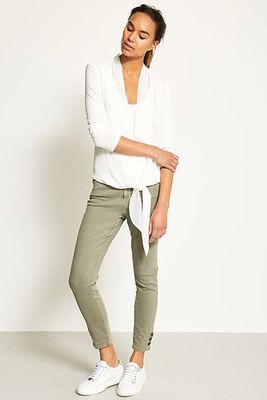 Ivory Wrap Front Top