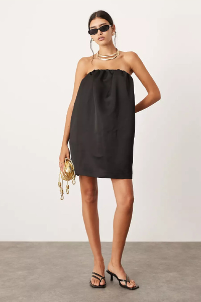 Bandeau Heavy Satin Mini Dress from ASOS Edition