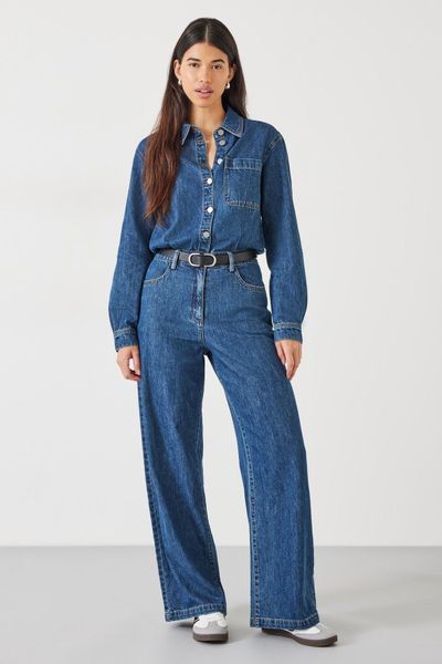 Evelyn Denim Relaxed Jumpsuit